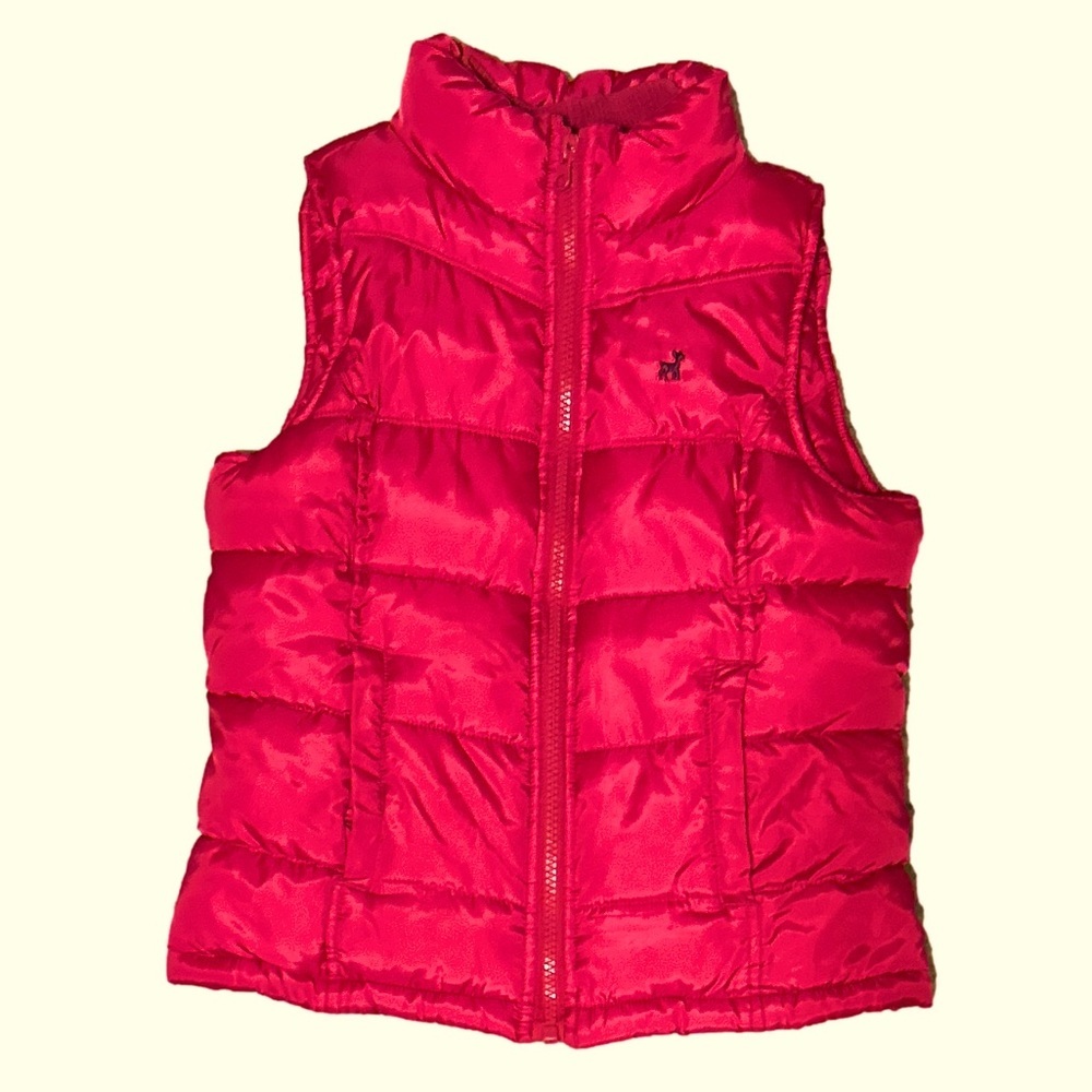 Old Navy Pink Puffer Vest Medium